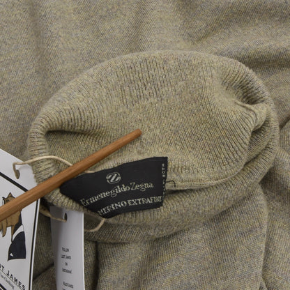 Ermenegildo Zegna Wool Turtleneck Sweater - Moss Green