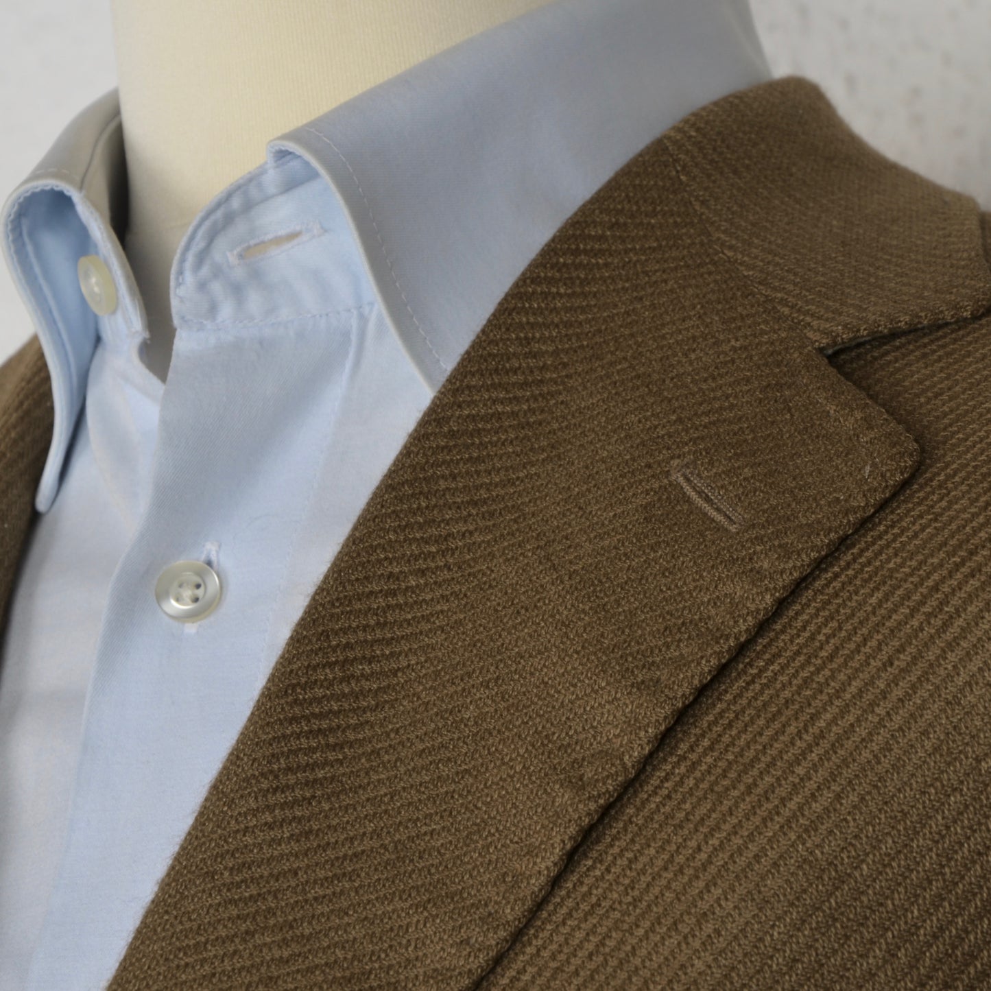 Façonnable x Cantarelli Cashmere Silk Jacket Size 52 - Golden Green/Brown