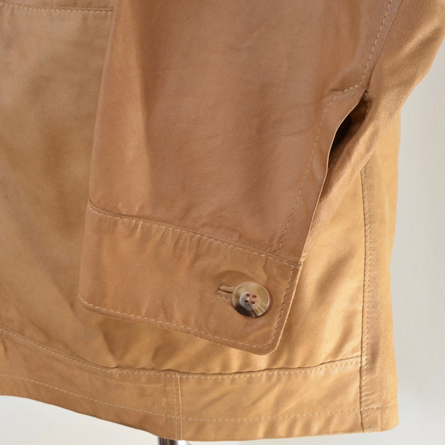 Marchiol Unlined Leather Jacket Size 54 - Tan