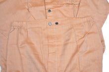Laden Sie das Bild in den Galerie-Viewer, Vintage Bonsoir Baumwollpyjama Größe ca. XL-Orange