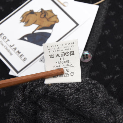Dalmine Uomo Wool Sweater Vest/Waistcoat Size 50 - Black