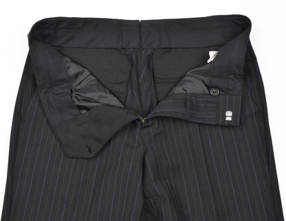Paul Smith Pinstriped Suit Size 36 - Black
