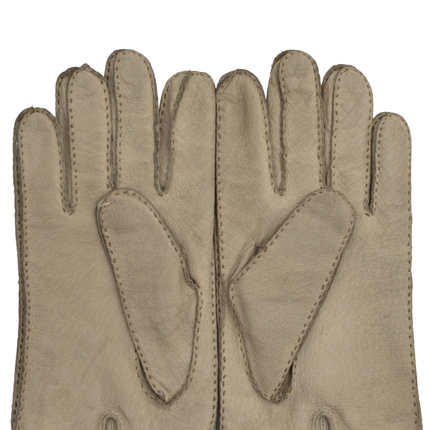 Pigskin Leather Gloves - Cream
