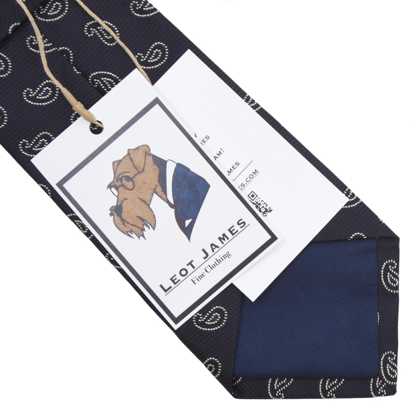 Polo Ralph Lauren Striped Silk Tie - Navy Blue Paisley