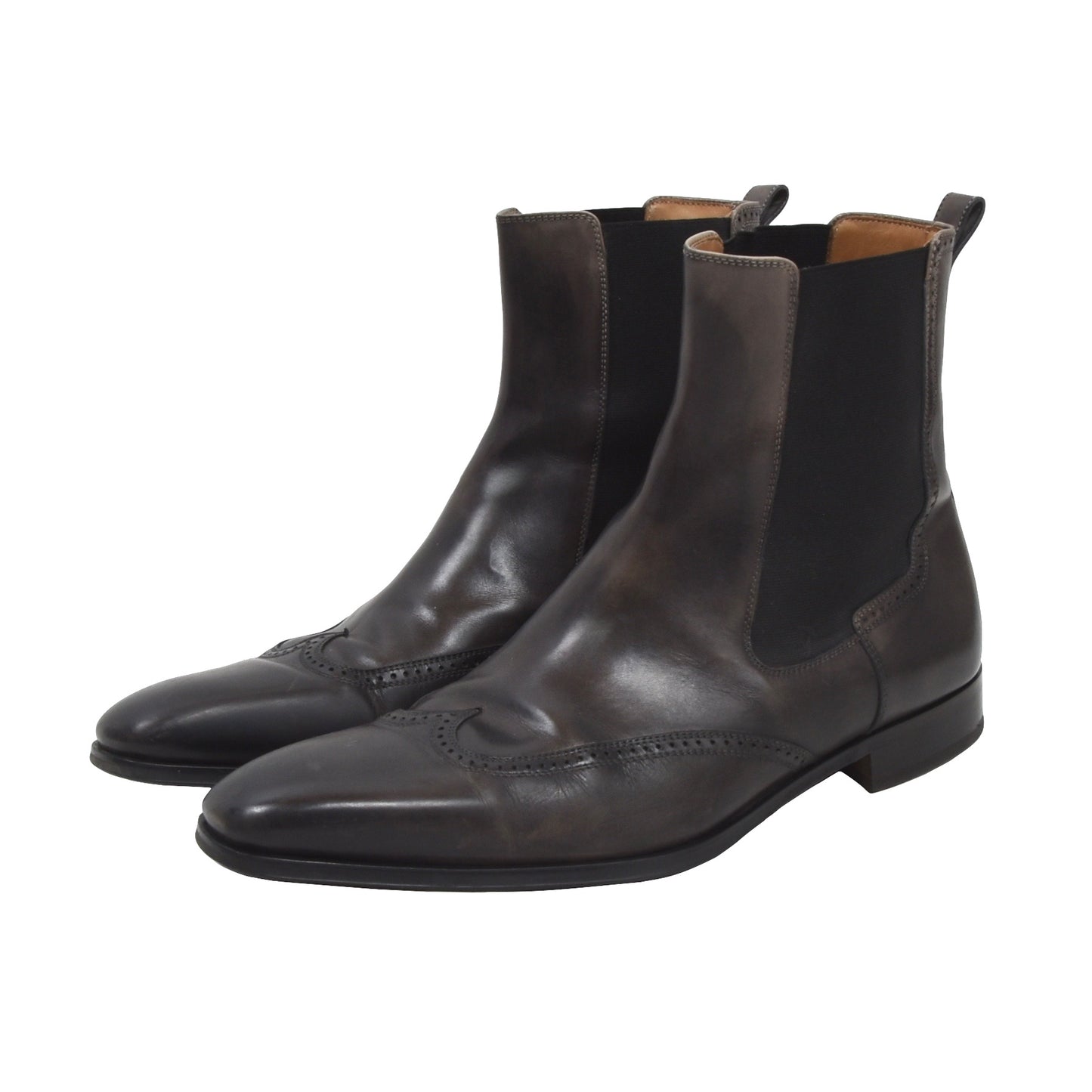 Magnanni Chelsea Boots Size 42 - Grey-Brown