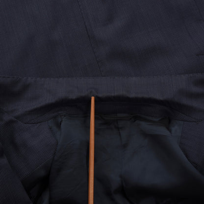 Boggi Milano Wool Suit Size 48 - Navy Stripe