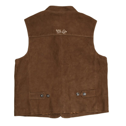 Giesswein Leather Vest Size 58 - Brown