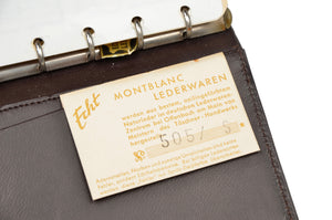 Montblanc Vintage Leder Adressbuch 1962-63 - Braun
