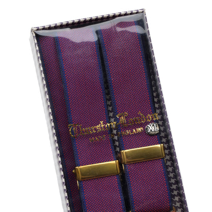 Vintage Albert Thurston Braces/Suspenders Size XL - Red/Blue