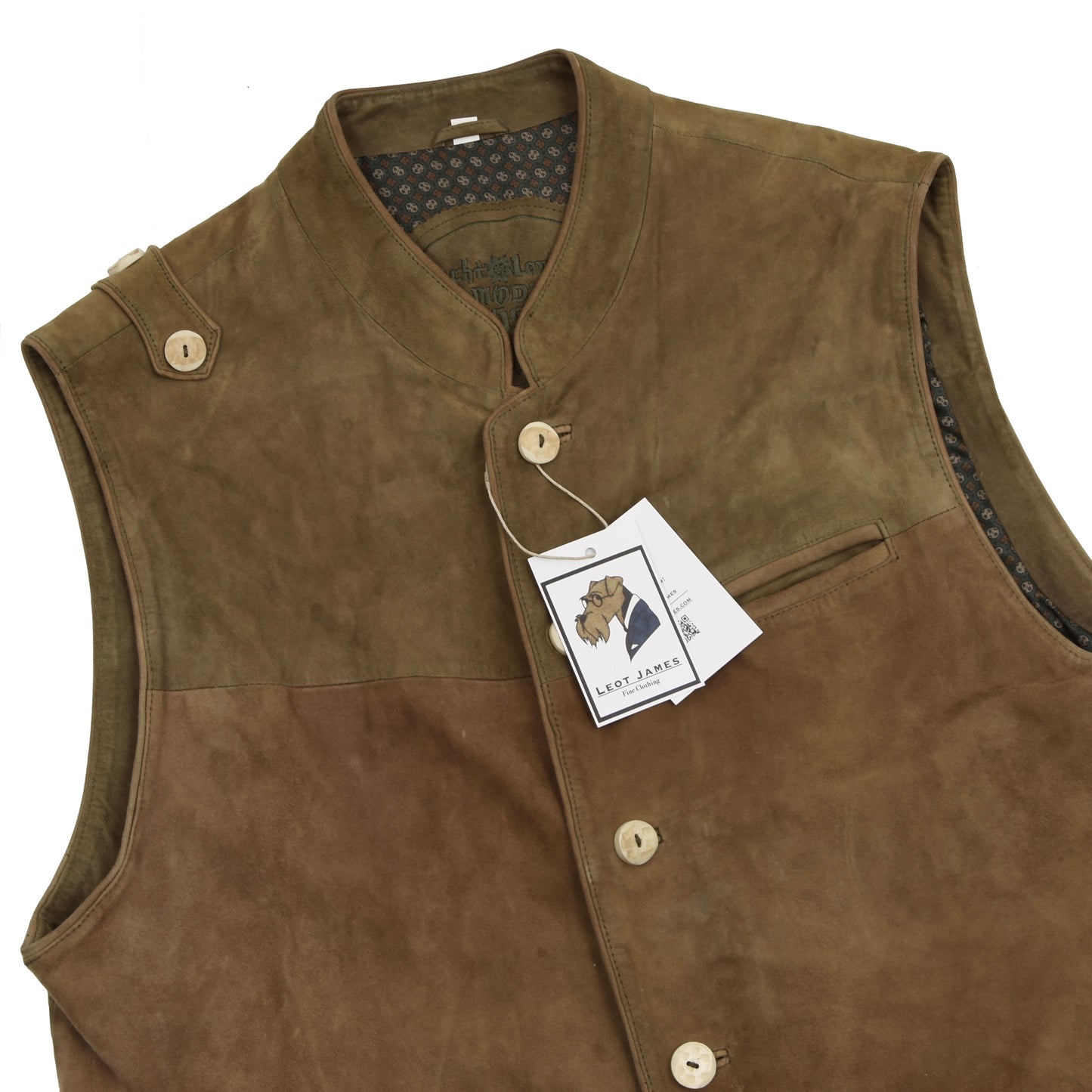 Nockstein Leather Vest Size 50 - Brown/Tan