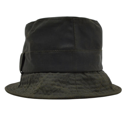 Barbour A115 Waxed Bucket Hat Size M - Sage Green