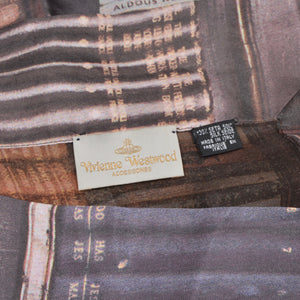 Vivienne Westwood 170 cm Seidenschal – Bibliotheksdruck