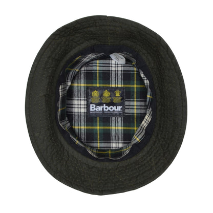 Barbour A115 Waxed Bucket Hat Size M - Sage Green