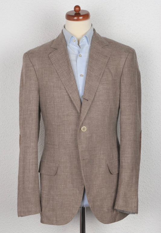 Brunello Cucinelli Leinen/Wolle/Seide Größe 50 - Sand