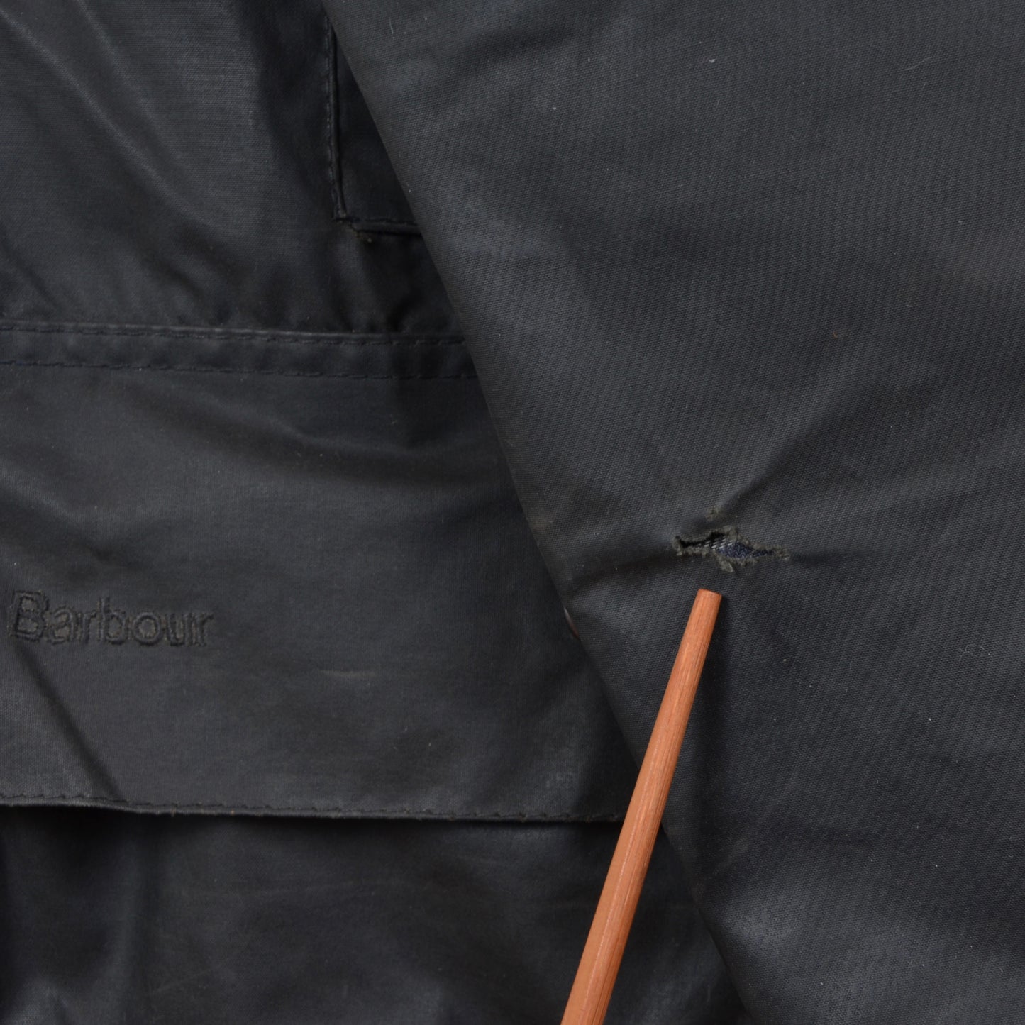 Barbour Beaufort Waxed Jacket Size C38/97cm - Black