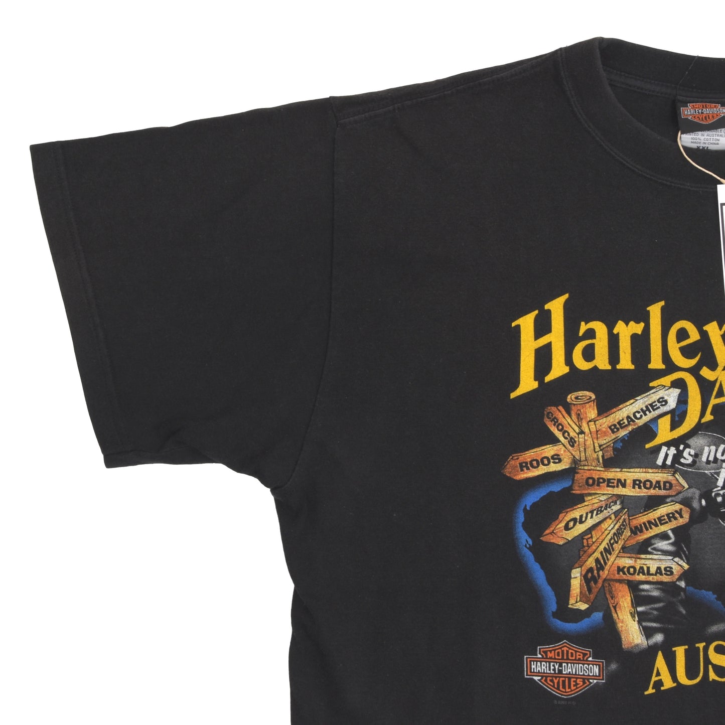 Harley-Davidson Australia T-Shirt Größe XXL – Schwarz