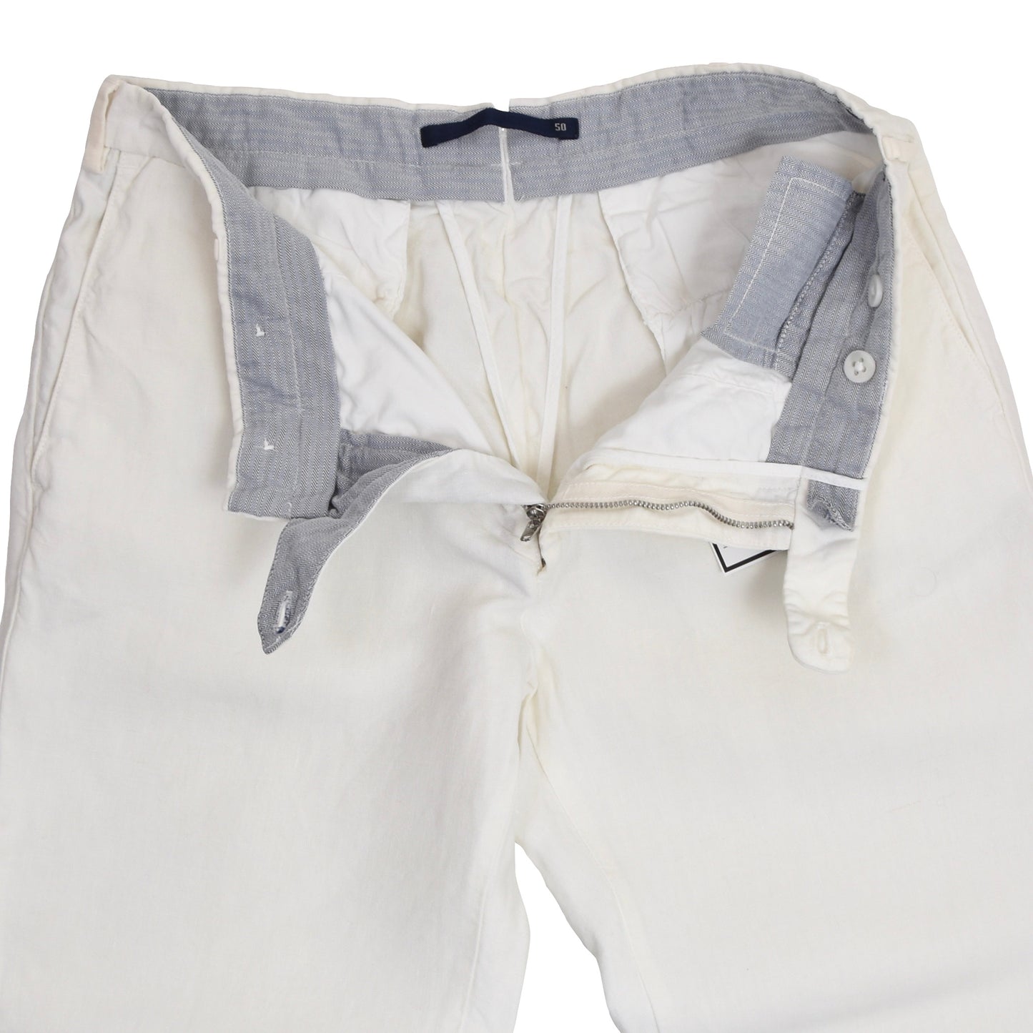 Incotex Linen Pants Size 50 - White