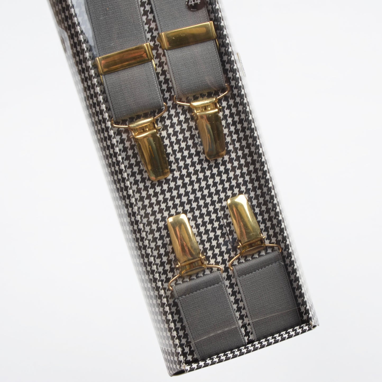 Vintage Albert Thurston Braces/Suspenders Size 44 - Grey/Silver
