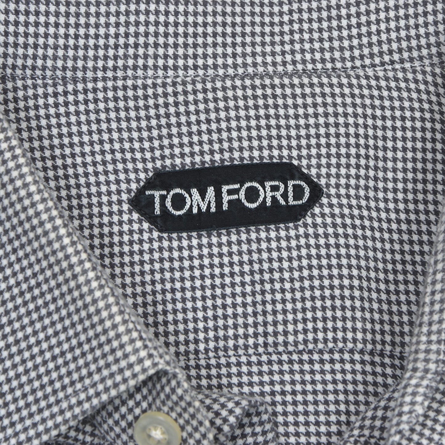 Tom Ford Hemd Doppelmanschette Größe 42 - Hahnentrittmuster