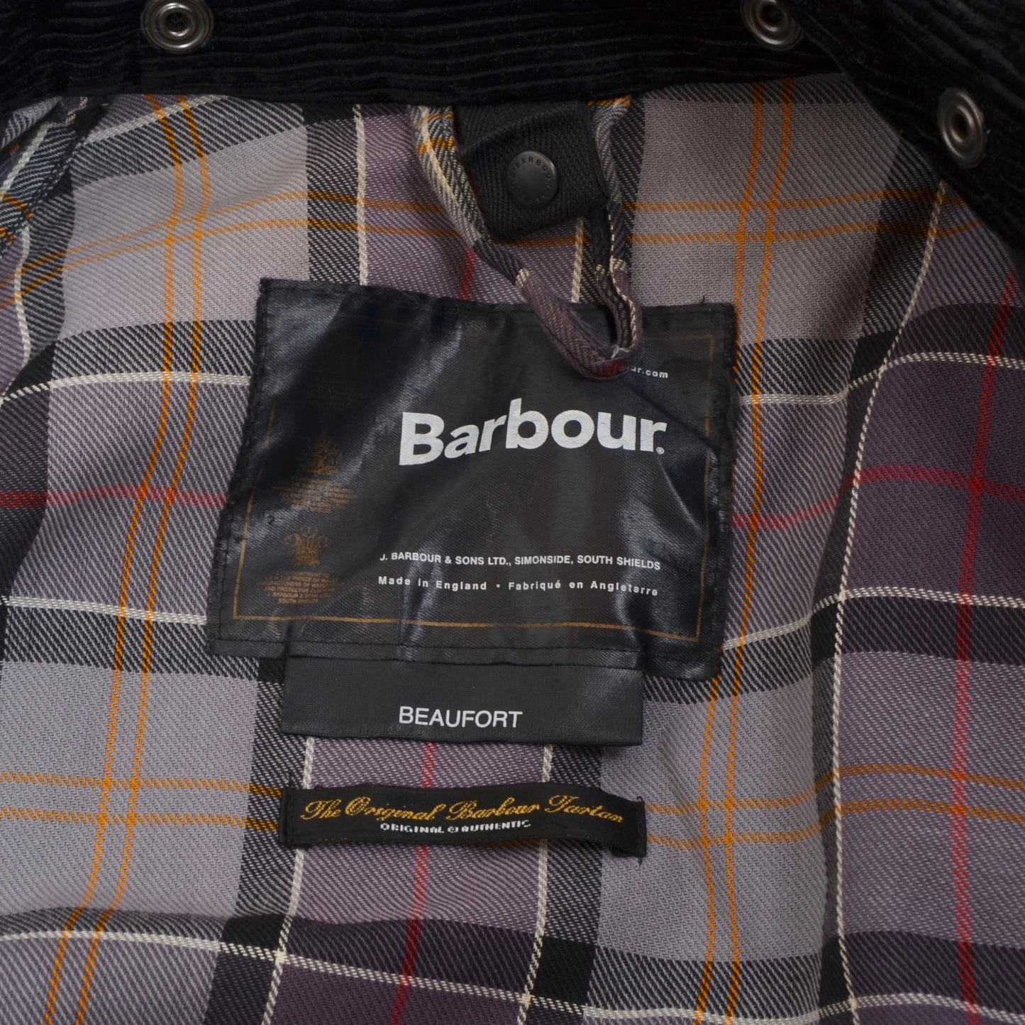 Barbour Beaufort Waxed Jacket Size C38/97cm - Black