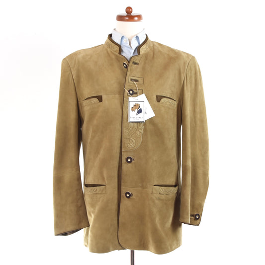 Canda Sheep Suede Janker/Jacket Size 50 - Tan/Beige