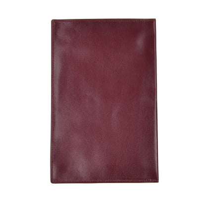 Leather Passport Case/Wallet - Burgundy