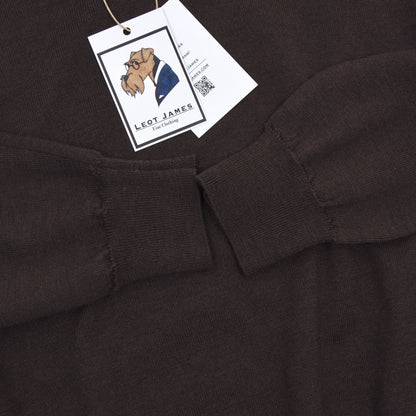 Marco Fiori Wool 1/4 Zip Sweater Size M - Brown