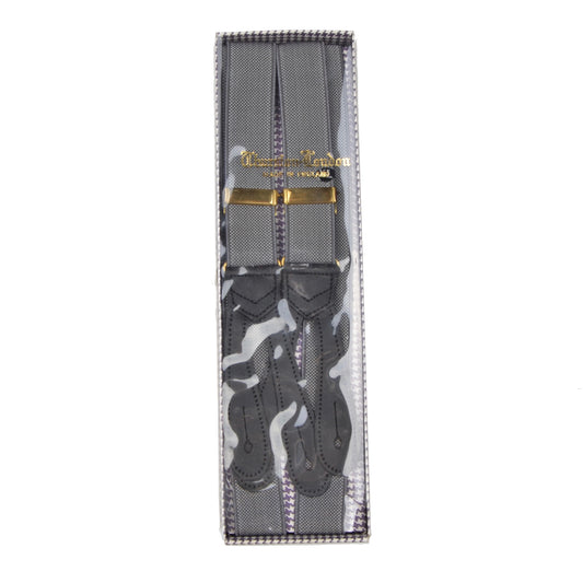 Vintage Albert Thurston Braces/Suspenders Size XL - Grey/Silver