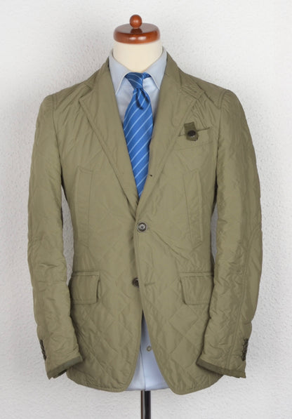 Fay Quilted Jacket-Blazer Size S - Olive/Beige