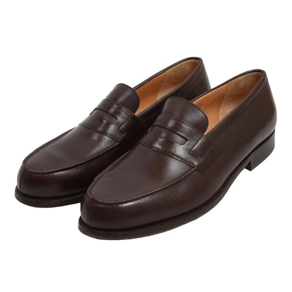 Christian Pellet Leather Loafers Size 10 - Brown
