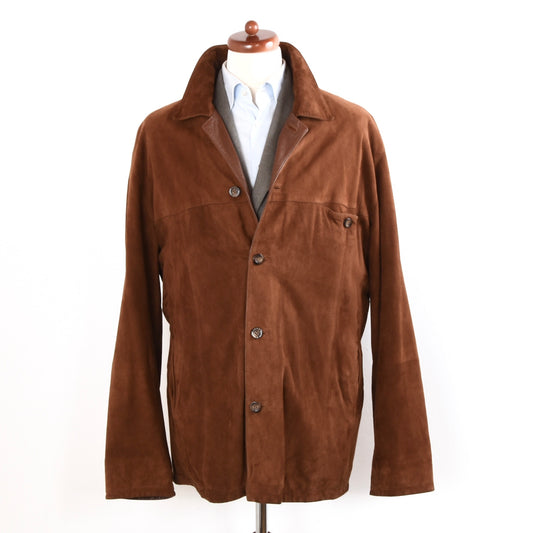 Serra by Torras Suede Jacket Size 58 - Tobacco Brown