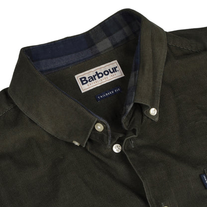 Classic Corduroy Barbour Shirt Size XL/L  - Green