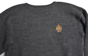 Vintage Polo Ralph Lauren Grobstrick Pullover Größe XL - grau