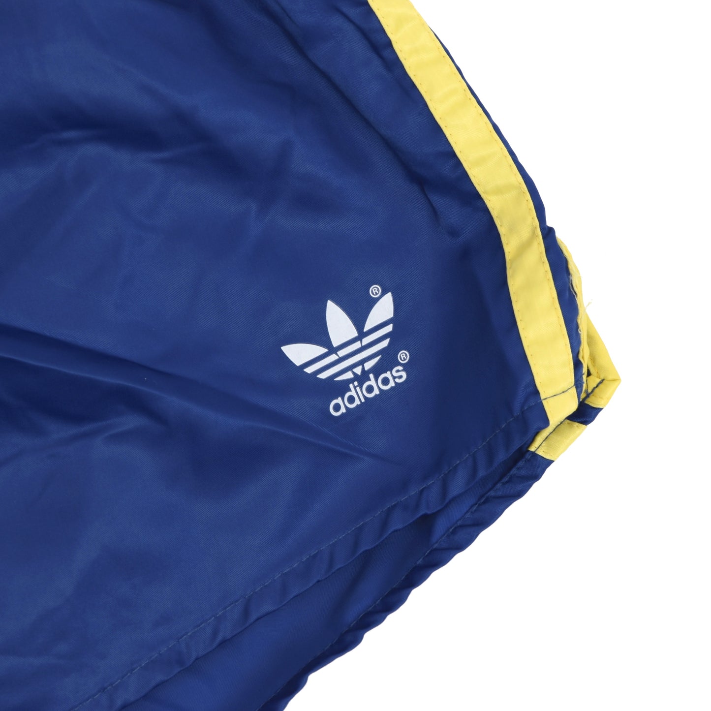 Vintage Adidas Sprinter Shorts Größe D6 - blau/gelb