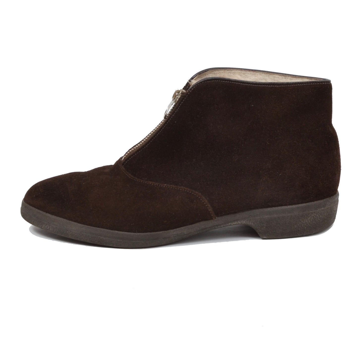 Morlands Shearling-Lined Suede Boots Size 8 - Brown