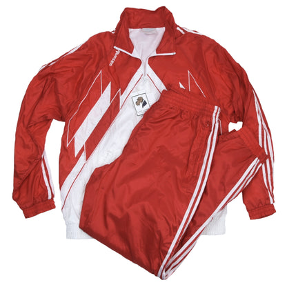 Vintage Adidas Austria Jogginganzug Größe D9 - Rot & Weiß