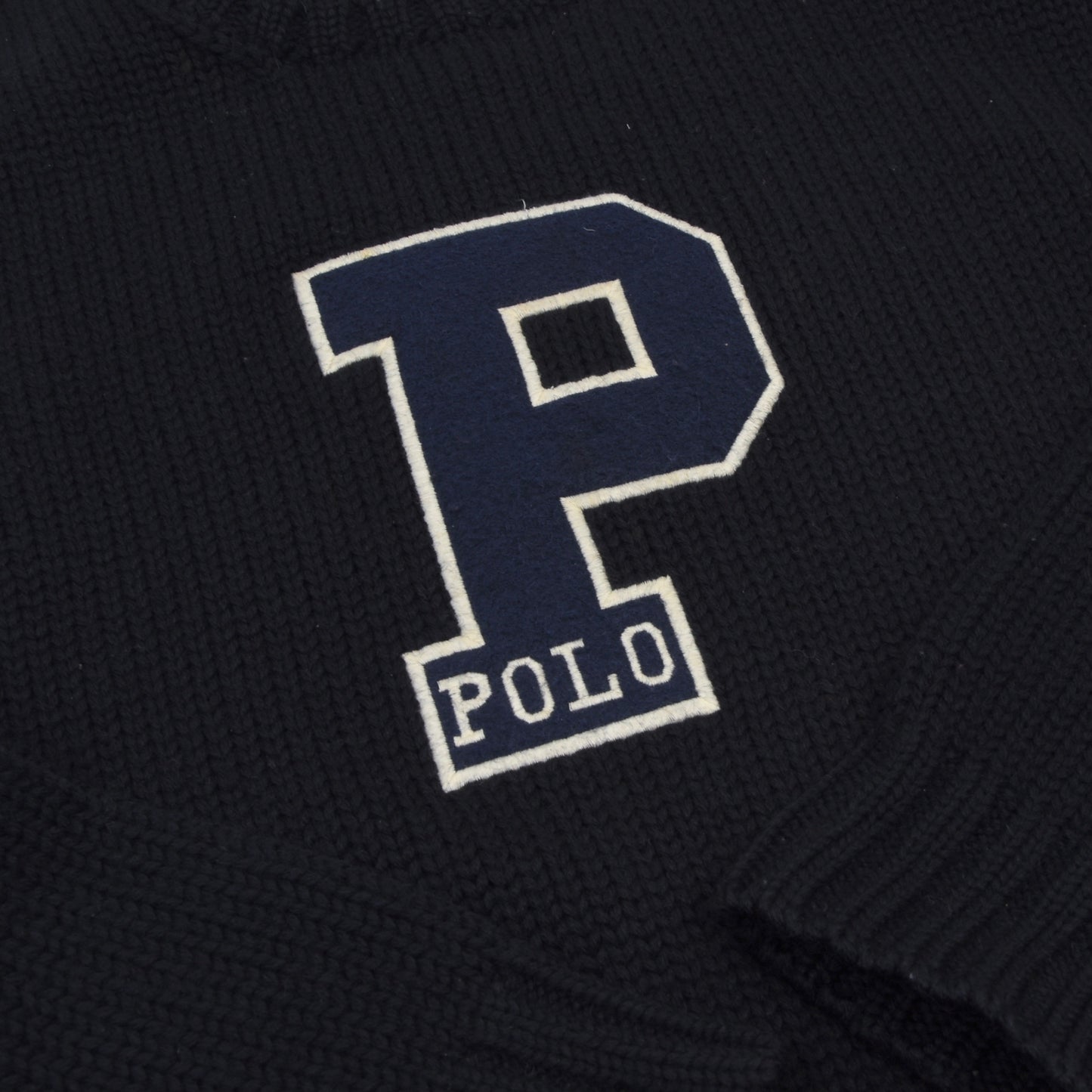 Vintage Polo Ralph Lauren Wollpullover Größe M - Marineblau