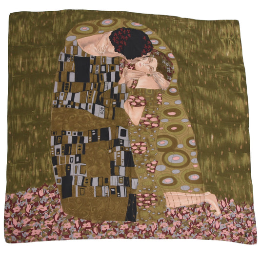 Gustav Klimt Silk Scarf - The Kiss