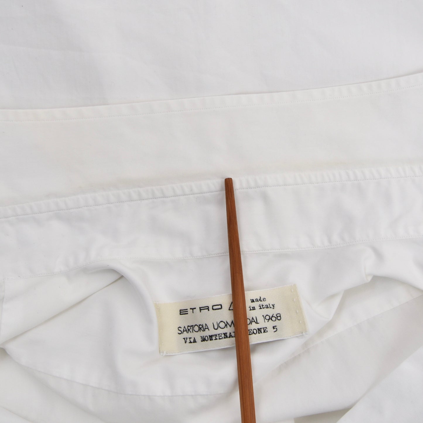 Etro Milano Sartoria via Montenapoleone Shirt Größe 44 - Weiß