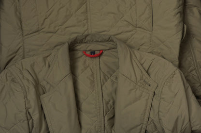 Fay Quilted Jacket-Blazer Size S - Olive/Beige