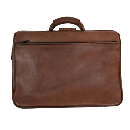 Vintage Leather Briefcase - Brown