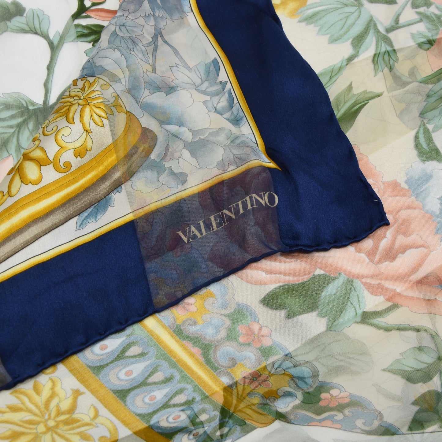 Valentino Vintage Silk Scarf - Floral
