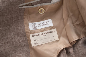 Brunello Cucinelli Leinen/Wolle/Seide Größe 50 - Sand