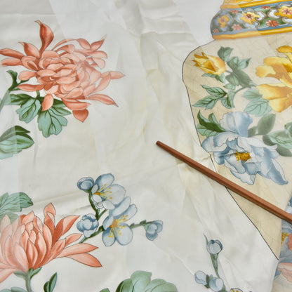 Valentino Vintage Silk Scarf - Floral