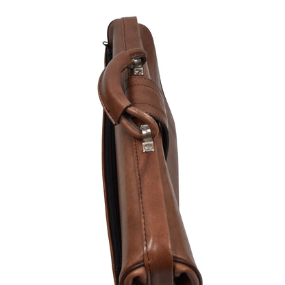 Vintage Leather Briefcase - Brown