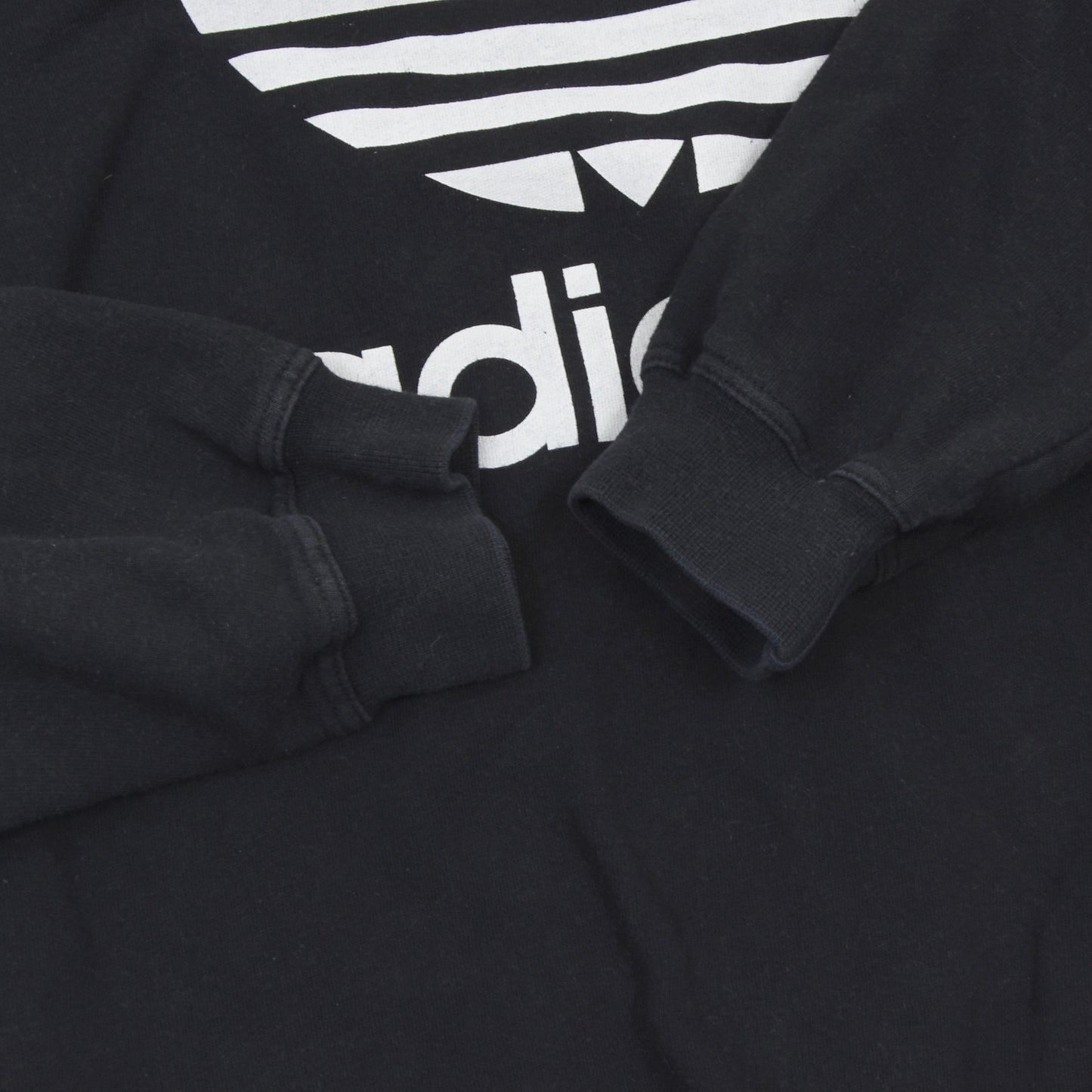 1990 Adidas Trefoil Sweatshirt Größe D7 - schwarz