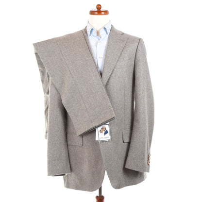 SuitSupply Super 110s Flannel Wool Suit Size 106 - Grey