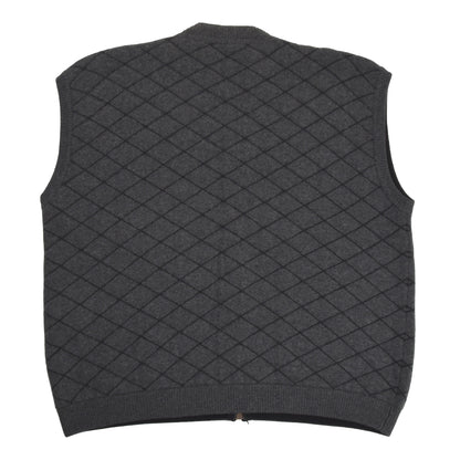 100% Cashmere Gilet/Vest Size 56 - Grey