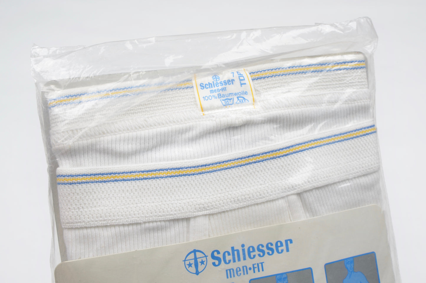 NOS 1970s Schießer Underwear Size 7 - White