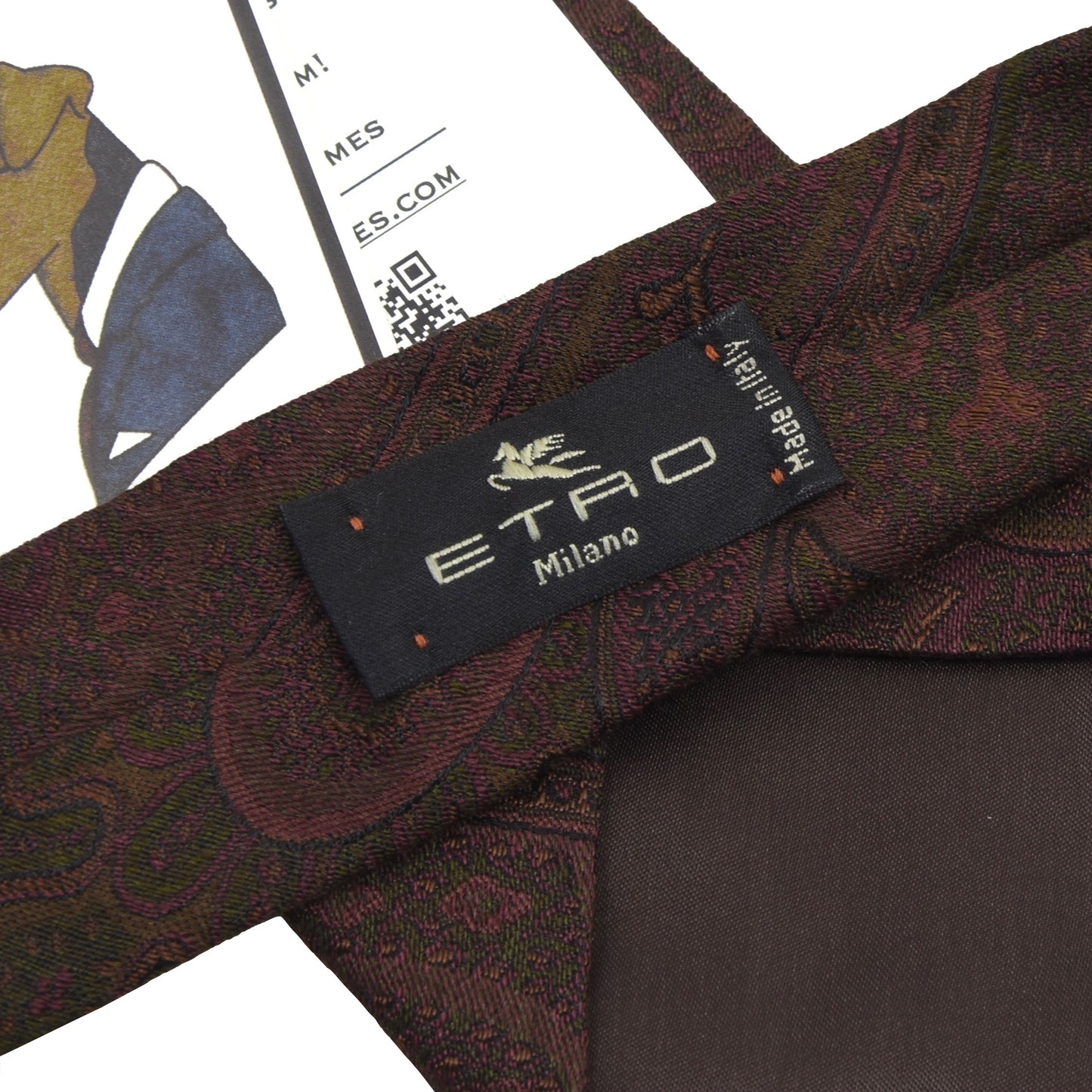 Etro Milano Seiden-Woll-Krawatte - Paisley